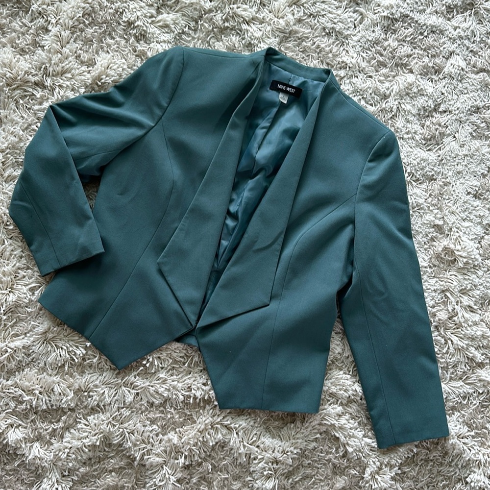 Nine West Teal fashion blazer